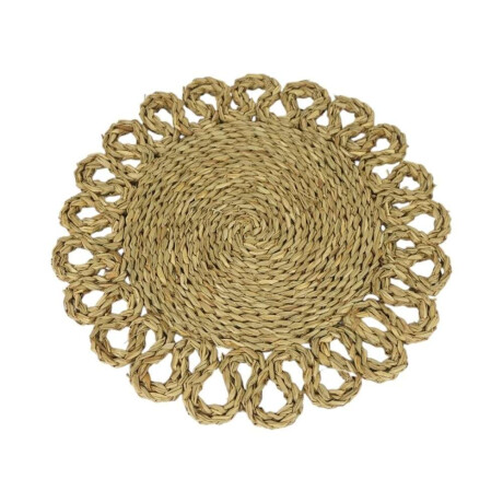 Individual Circular Seagrass Natural D38Cms