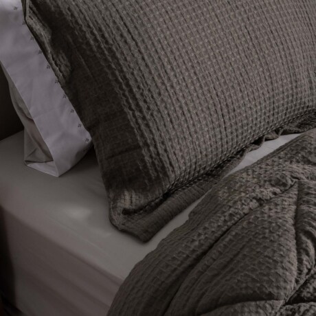 SET DE ACOLCHADO 2 PLAZAS POLIESTER VERDE GOFRE VERDE MUSGO