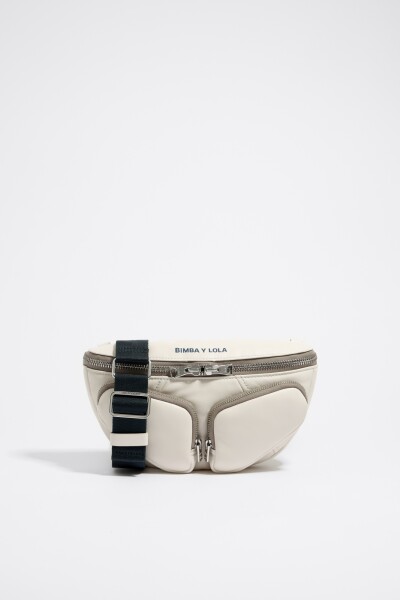 RIÑONERA PIEL POCKET S Blanco