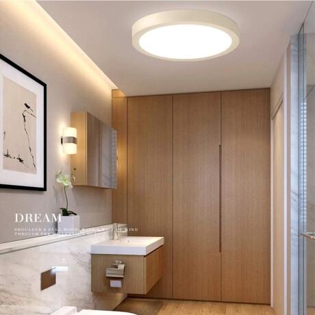 Panel LED 24W,de adosar, aplicar redondo BLANCO Frío 6500K