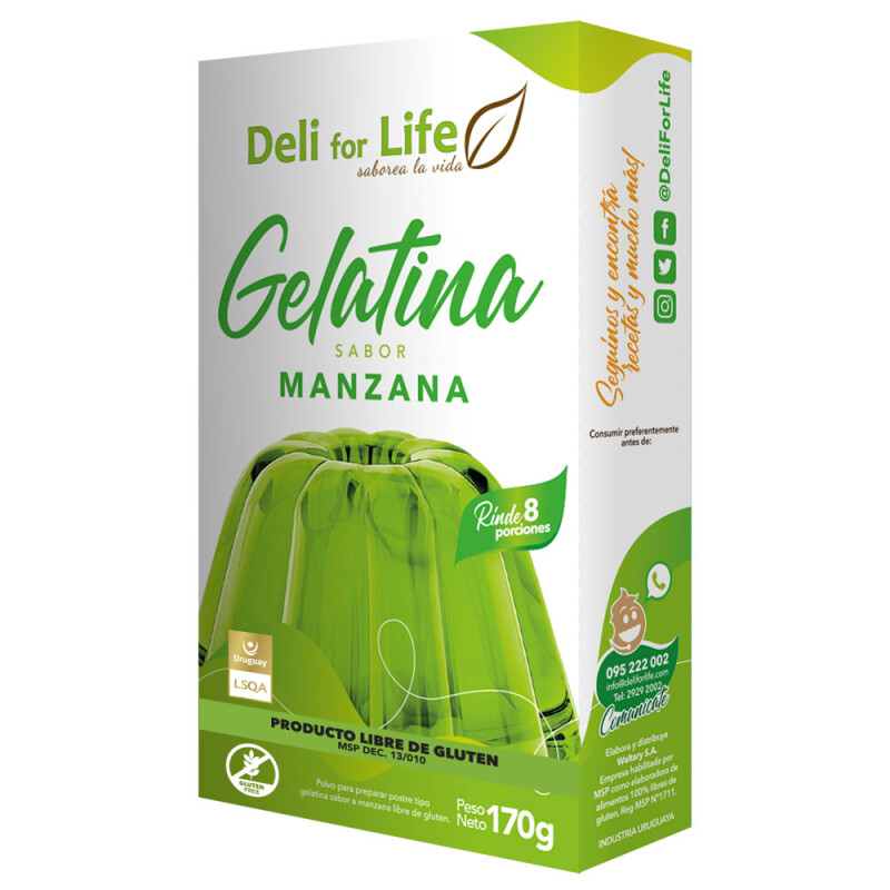 Gelatina Manzana 8 Porciones Gelatina Manzana 8 Porciones