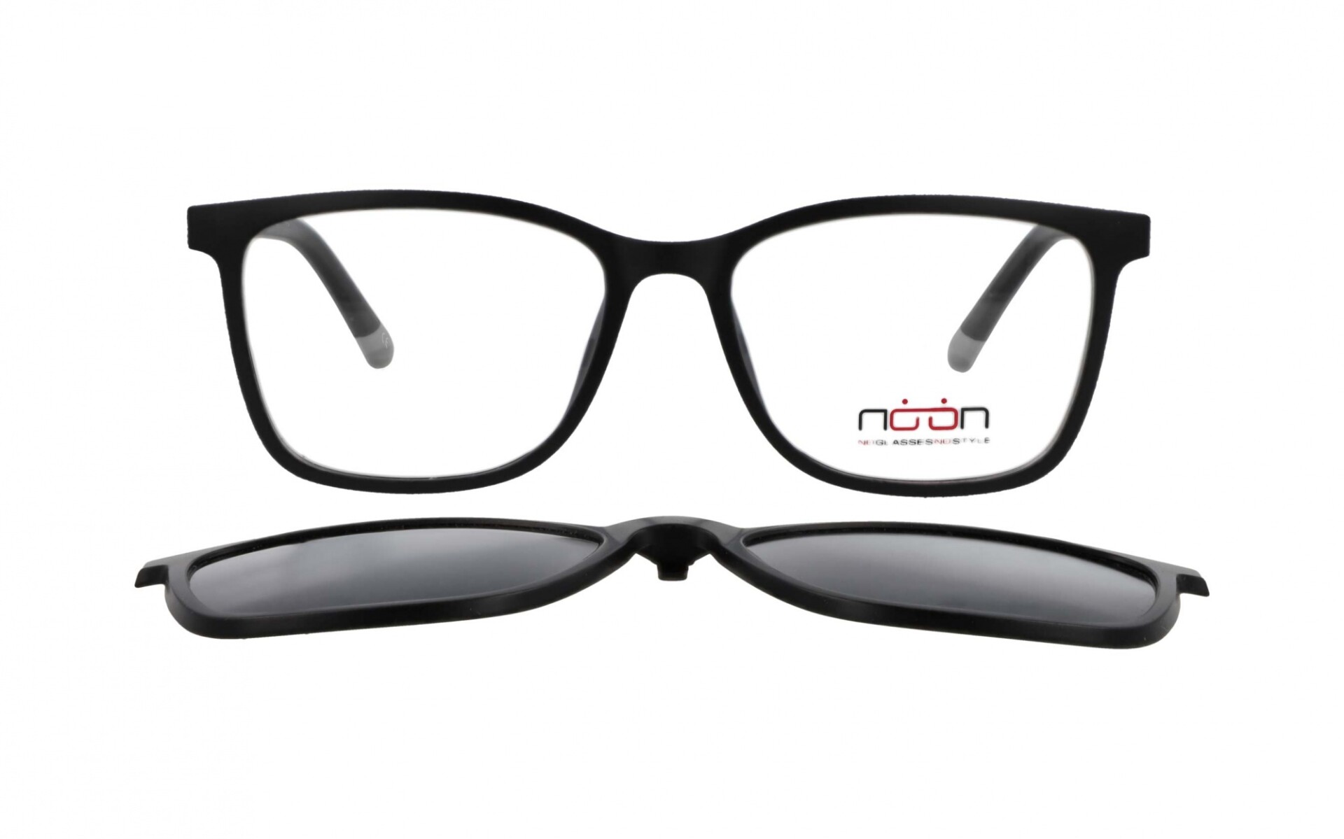Noon P08 nero matte Clip-On 
