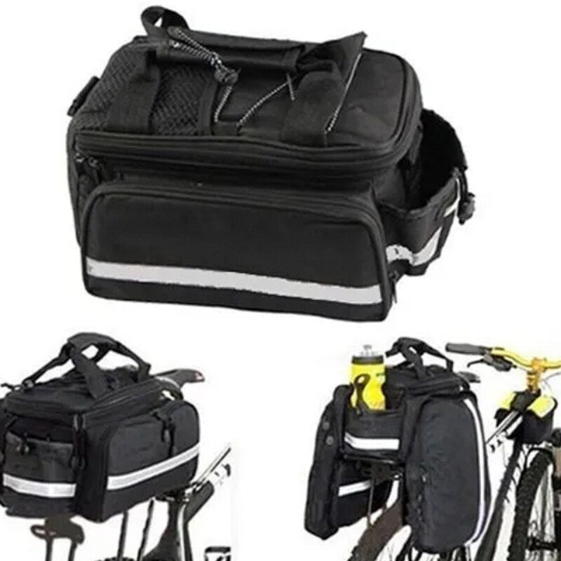 Bolso con alforjas impermeable NEGRO