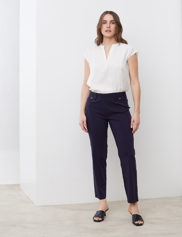 Pantalon Pull On AZUL