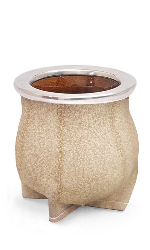 MATE DE CERÁMICA MEDIANO ALFA PATCH BEIGE