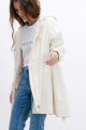 Campera impermeable con capucha beige