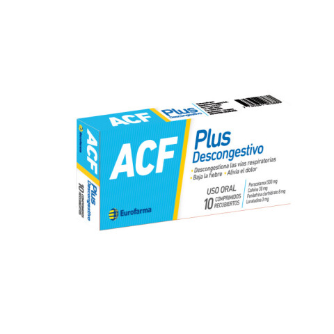 ACF Plus Descongestivo 10 Comprimidos ACF Plus Descongestivo 10 Comprimidos