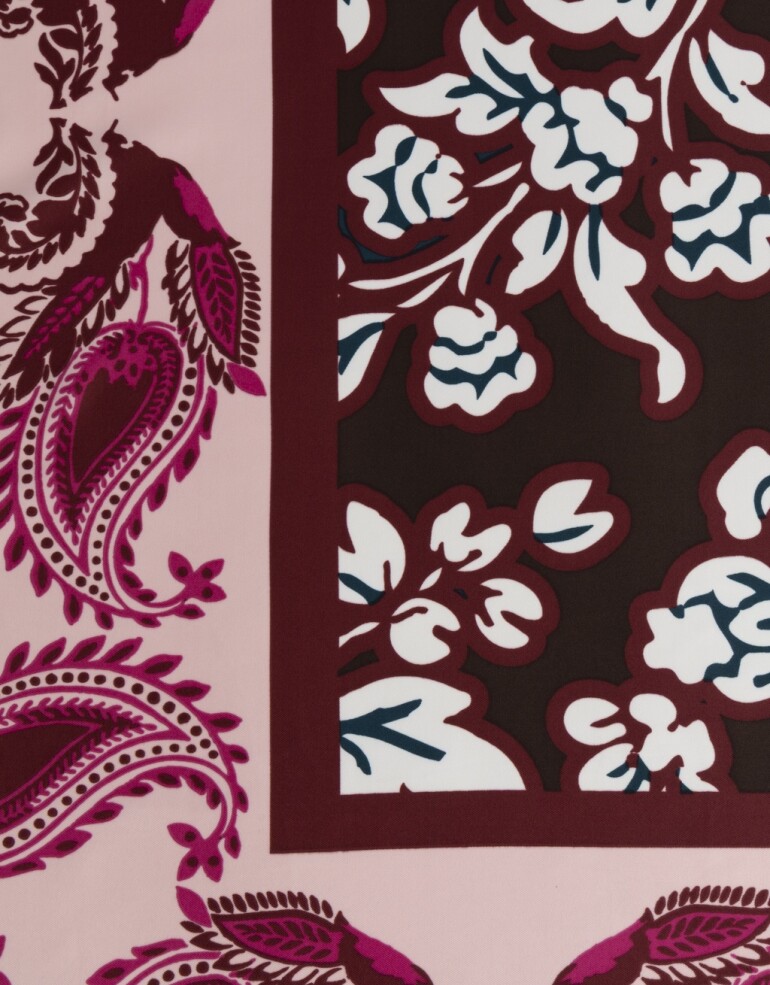 Pañuelos Raso Flores Pañuelo De Material Reciclado - Combinacion Multicolor