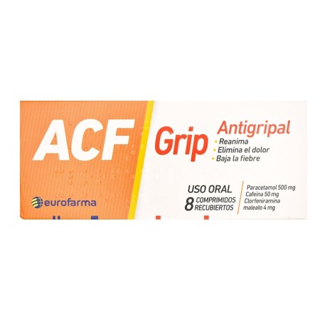 Acf Grip Naranja 8 Comprimidos Acf Grip Naranja 8 Comprimidos