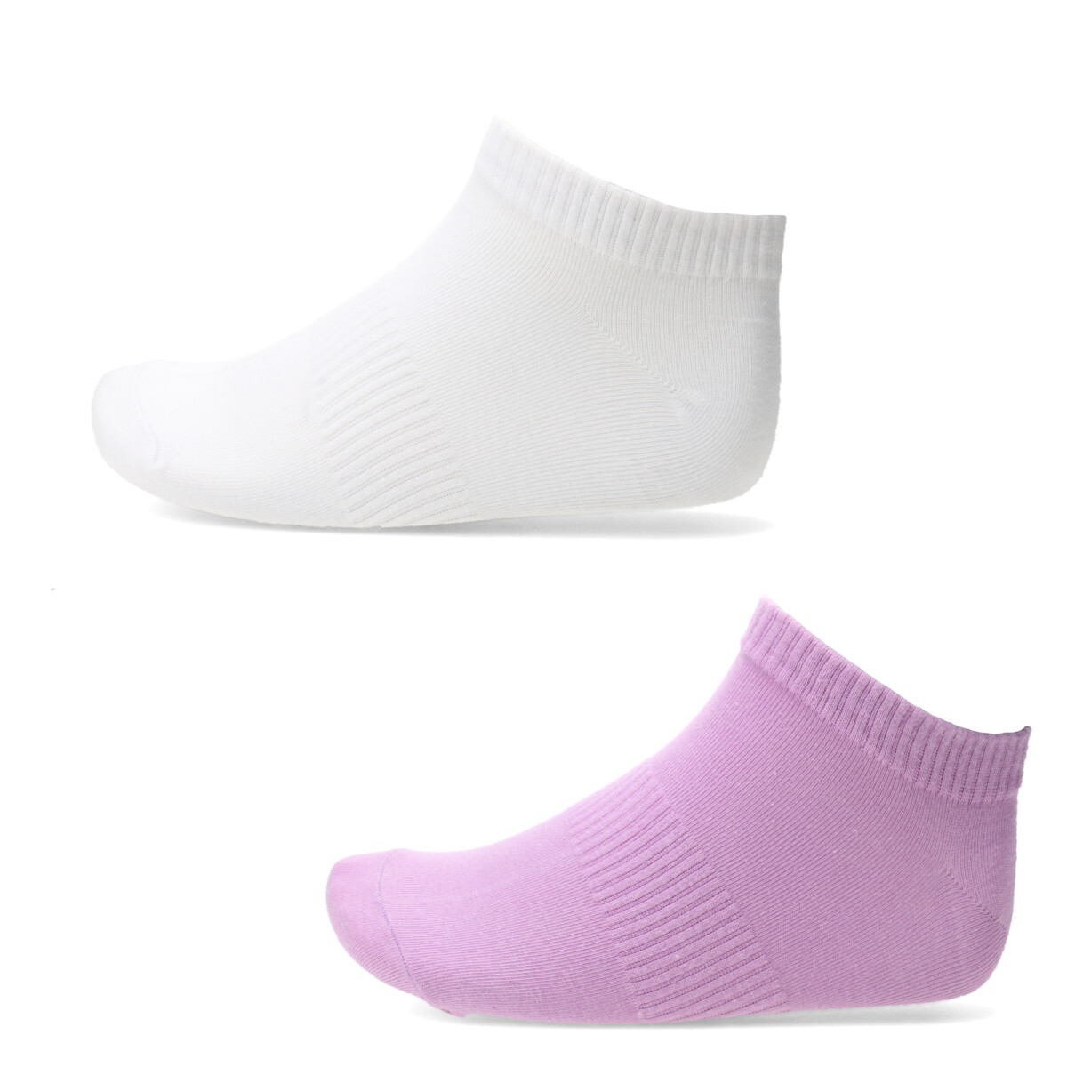 Medias Unisex N+ Basic - Lila - Blanco 