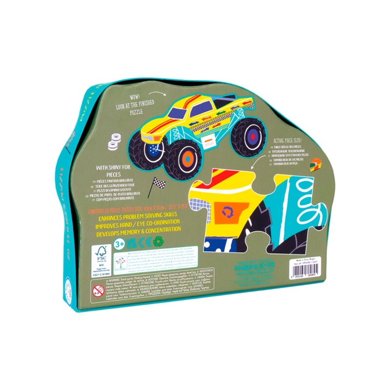 Puzzle 20 piezas Autos