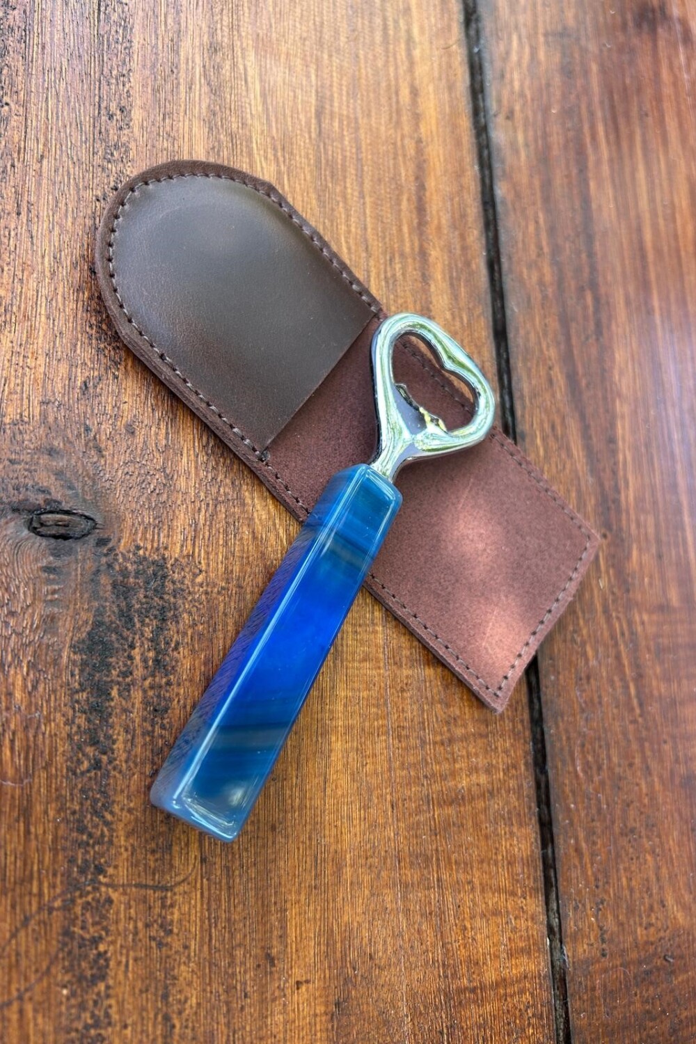 Long Beer Opener Azul / Chocolate