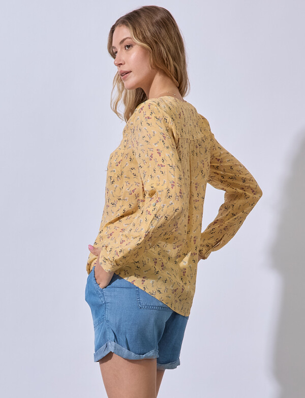 Blusa Gasa Prints AMARILLO/MULTI