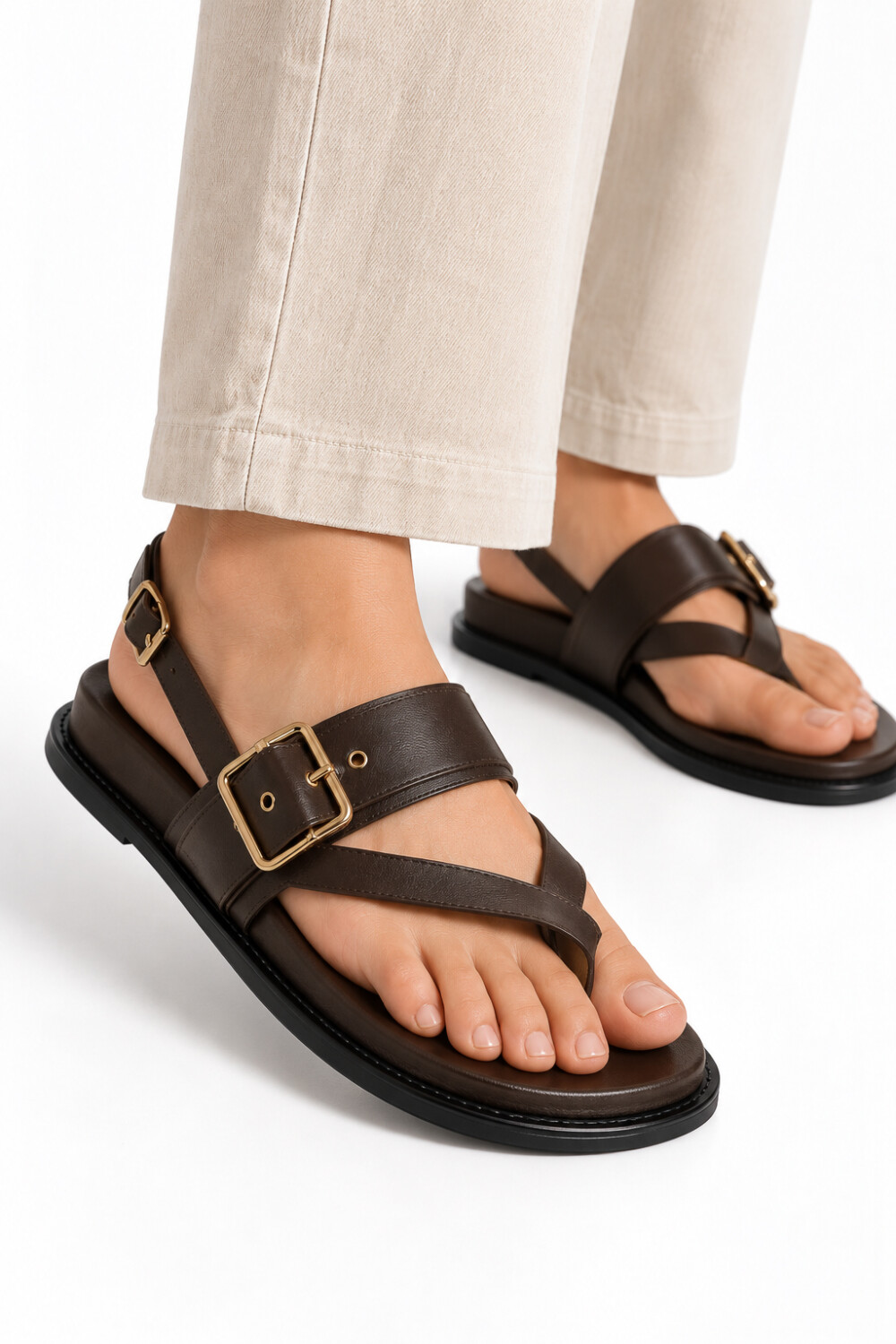 Sandalia Ladu Chocolate