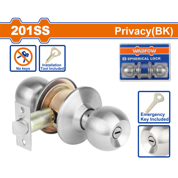 CERRADURA POMO PUERTAS INTERIOR WADFOW WQH1502 CERRADURA POMO PUERTAS INTERIOR WADFOW WQH1502