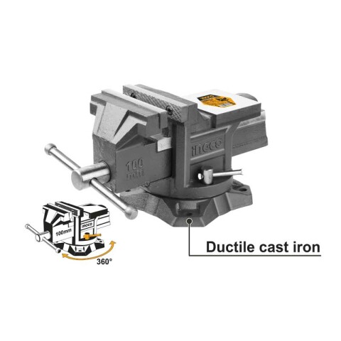 Morsa de banco con base giratoria 4" ING1152