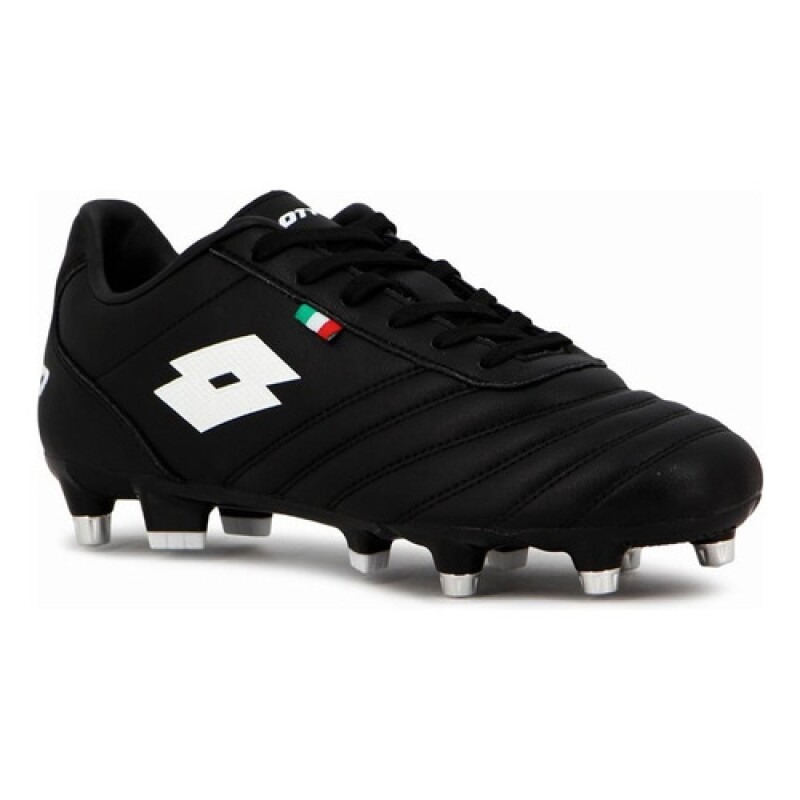 Championes de Futbol 11 en Cuero Lotto Negro/Blanco Championes de Futbol 11 en Cuero Lotto Negro/Blanco