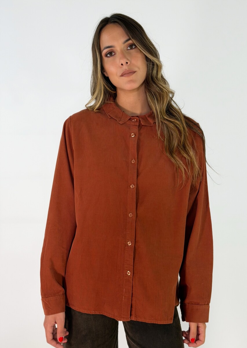 CAMISA PEONIA - TERRACOTA 