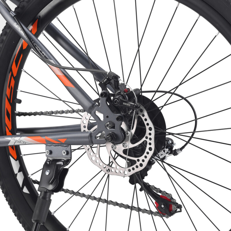 Bicicleta Montaña Rodado 26 Con 21 De Velocidad Aro 26 Naranja