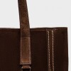 Shopper Vera en cuero gamuza Chocolate