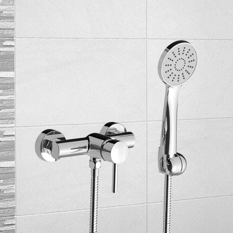 Griferia De Ducha Exterior Linea Lilo Fv Monocomando Cromo 000