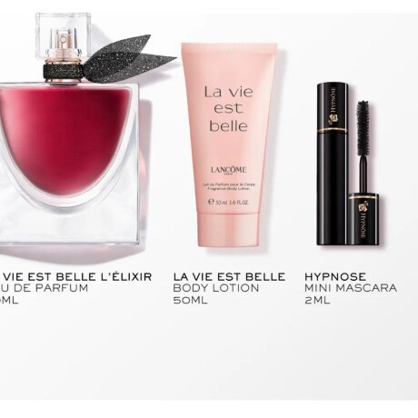 Set de Perfume Mujer Lancôme La Vie Est Belle L'Elixir Eau De Parfum 50ml + Loción Corporal 50ml + Máscara de Pestañas Set de Perfume Mujer Lancôme La Vie Est Belle L'Elixir Eau De Parfum 50ml + Loción Corporal 50ml + Máscara de Pestañas