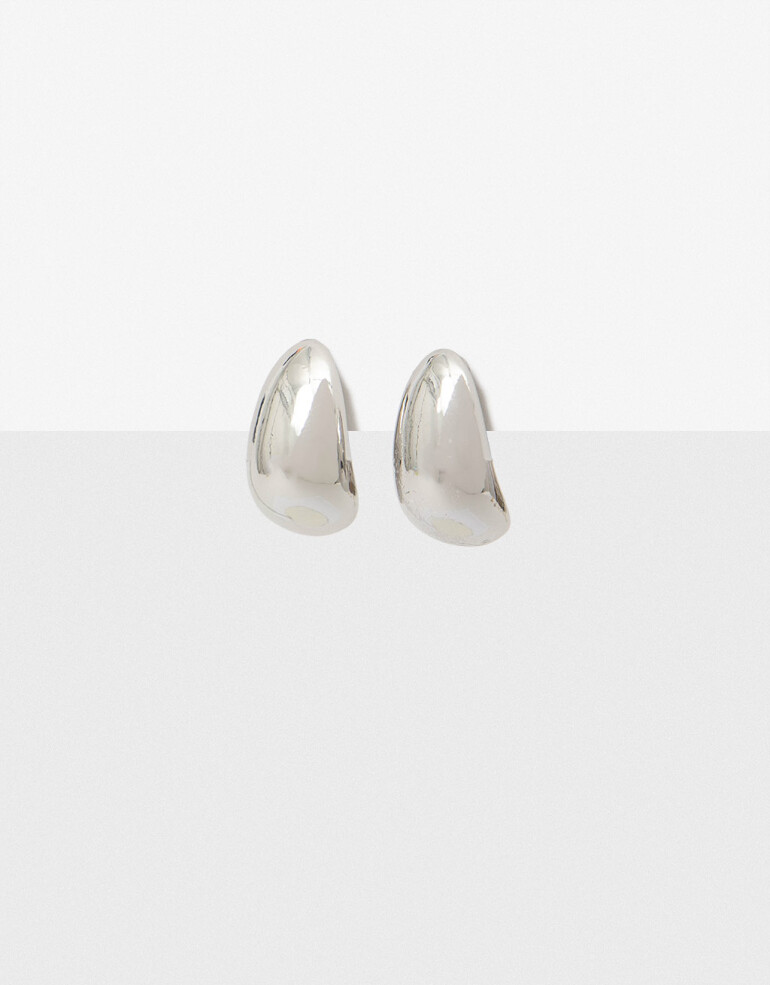 Aros Clips Metal Aros Clips De Metal Bold - Plateado Rodio