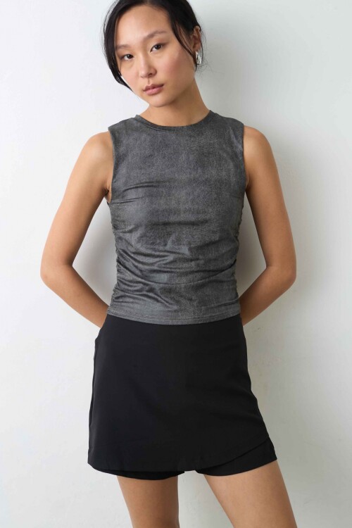 Top Emine Gris