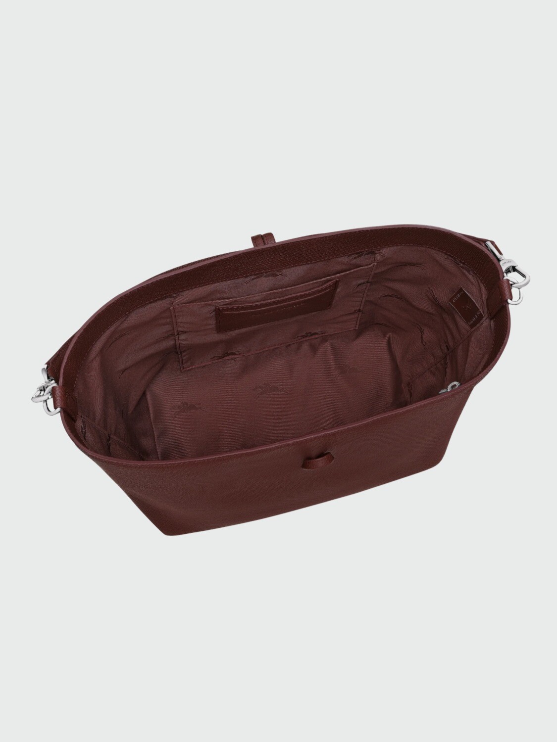 LONGCHAMP - LE ROSEAU, BOLSO HOBO DE HOMBRO, M Bordó