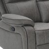 Sillón Recliner Apollo - 2 Cuerpos Marrón Gris
