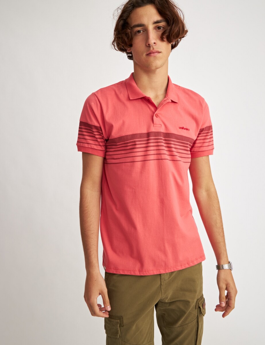 Remera polo West - Tomate 