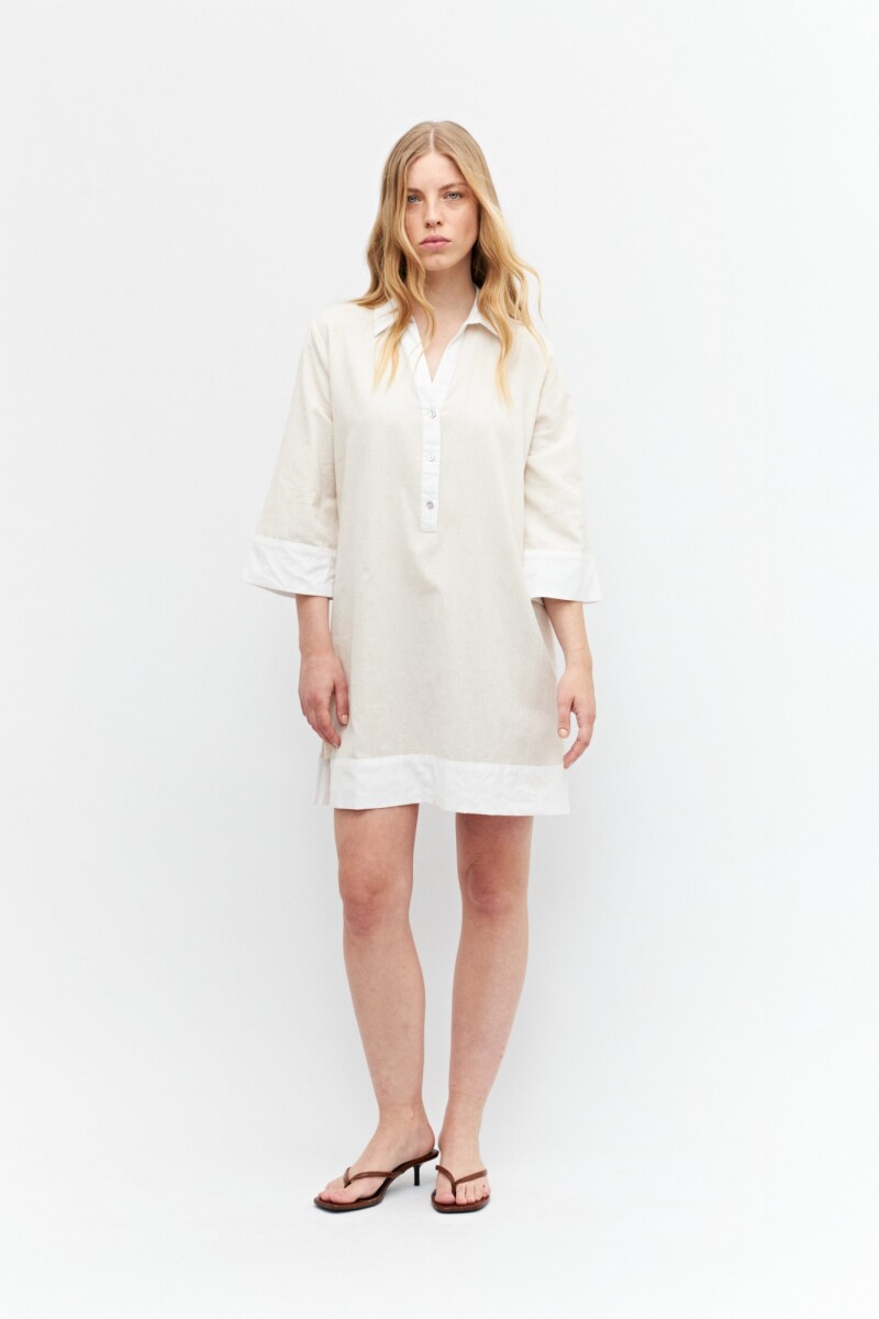 Túnica bicolor - beige 