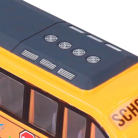 Ómnibus Escolar Control Remoto Juguete C/luz Sonido Amarillo
