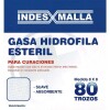 Gasa Hidrófila Estéril 8 x 8 cm 80 Trozos - Indes Malla Gasa Hidrófila Estéril 8 x 8 cm 80 Trozos - Indes Malla