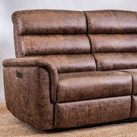Sillón Reclinable 3 Cuerpos Benson Chocolate