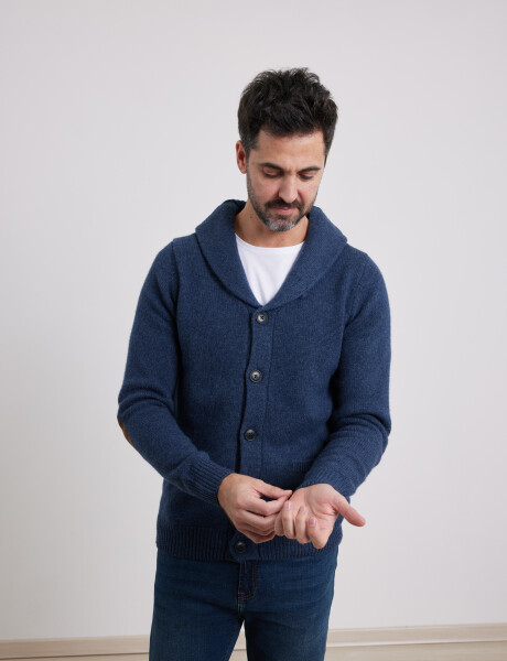 Cardigan C/ Coderas Harry Azul Piedra