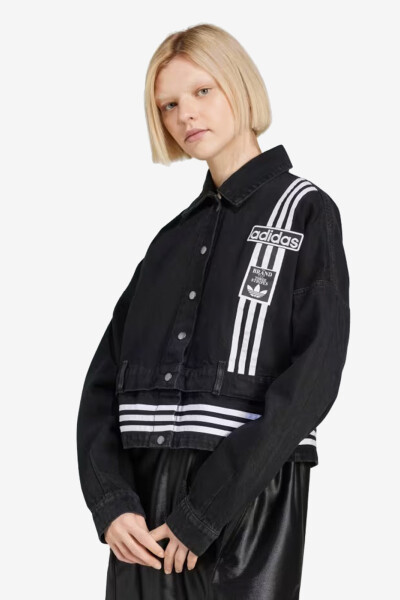 CHAQUETA DENIM Negro