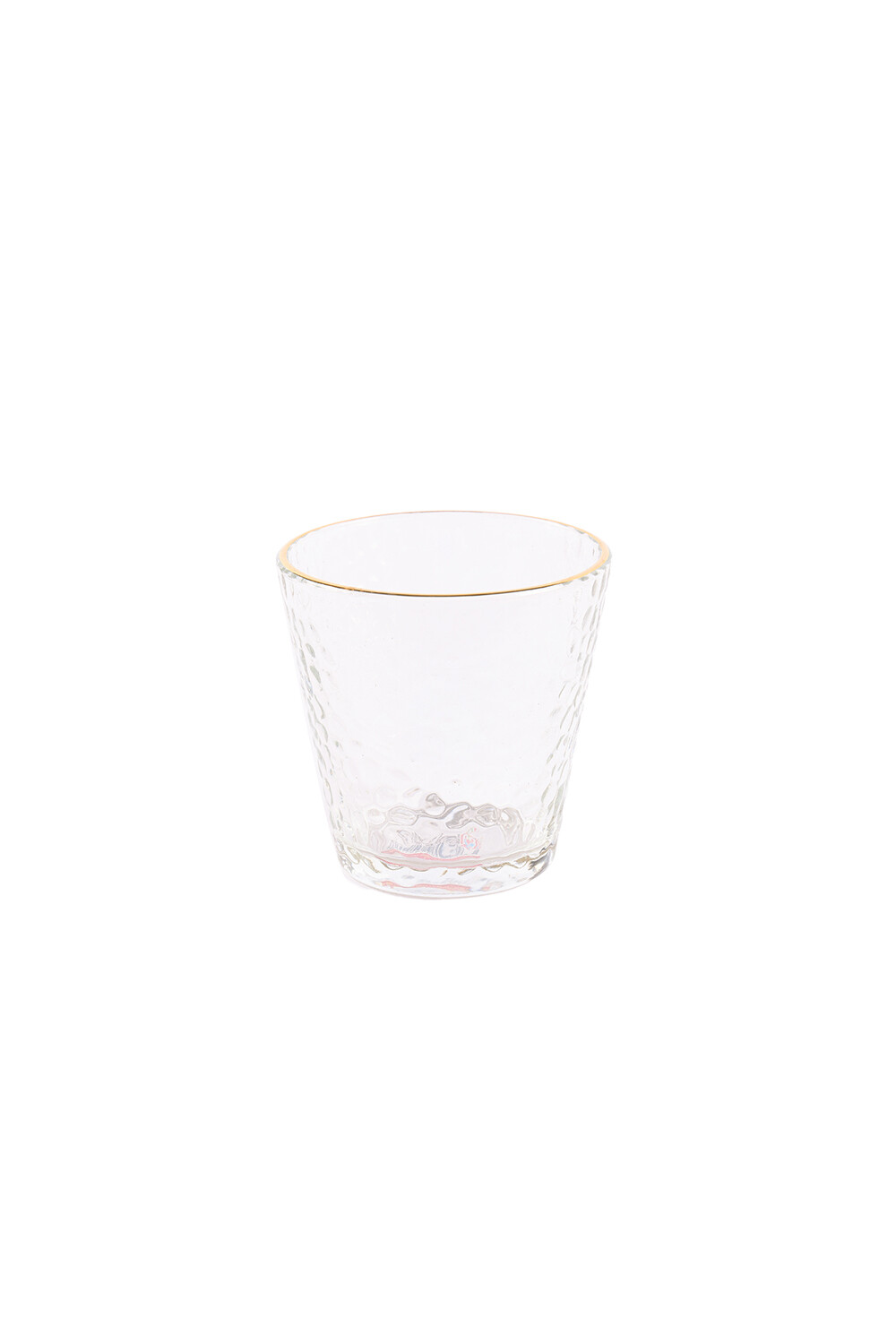 Vaso Bajo Borde Dorado Color Unico