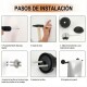 Set Accesorios Baño Completo 11 Piezas Acero Inoxidable Negro Set Accesorios Baño Completo 11 Piezas Acero Inoxidable Negro