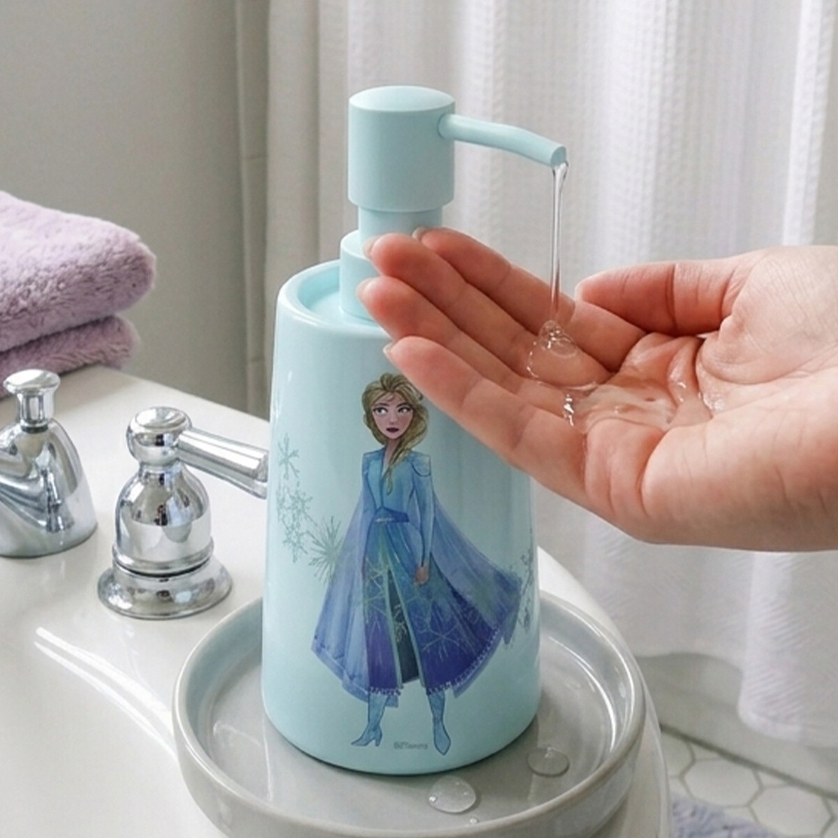 Dispensador de Jabón Cerámica Frozen 
