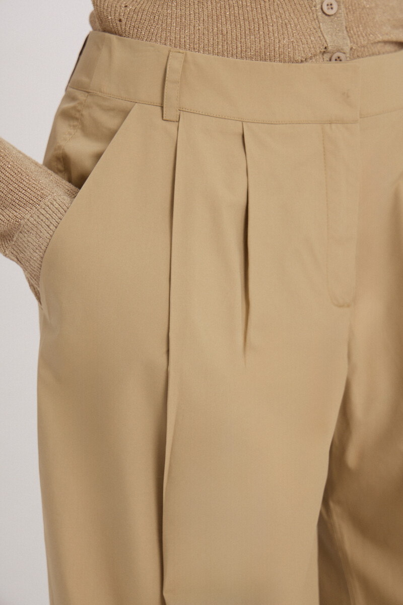 PANTALON ANCHO LIBRA Camel