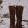 High Heel Boots Chocolate