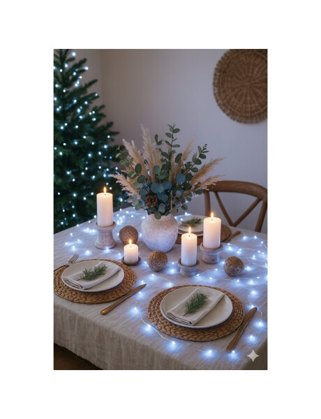 GUIA LUCES 100 CHISPITAS FIJAS LUZ BLANCA GUIA LUCES 100 CHISPITAS FIJAS LUZ BLANCA