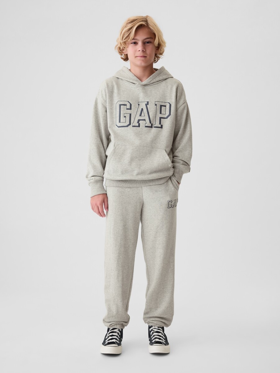 Pantalón Deportivo Logo Gap Niño - Light Heather Grey B08 