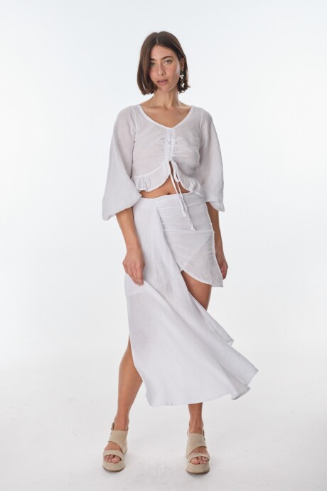 Falda Domenica Blanco