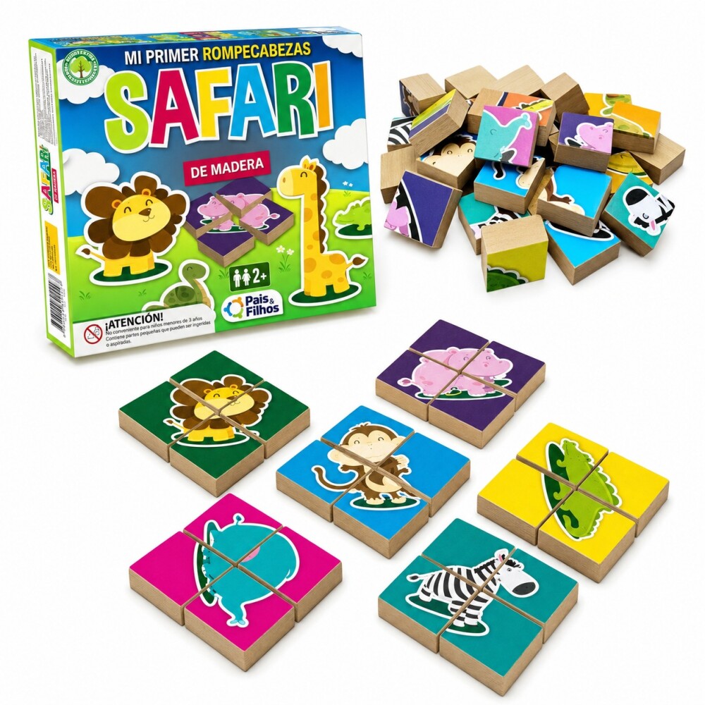 Mi primer puzzle madera P&F safari