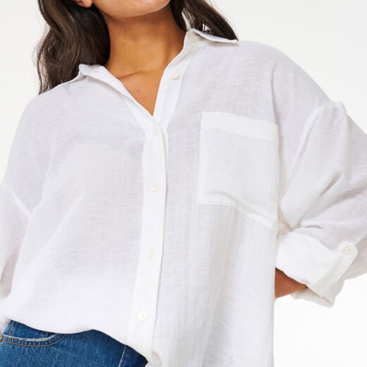 Camisa Rip Curl Premium Surf Holiday Shirt - Blanco Camisa Rip Curl Premium Surf Holiday Shirt - Blanco