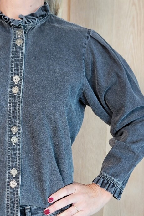 Camisa Mili Denim Negro