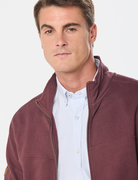 CAMPERA DE FELPA CUELLO ALTO Bordo