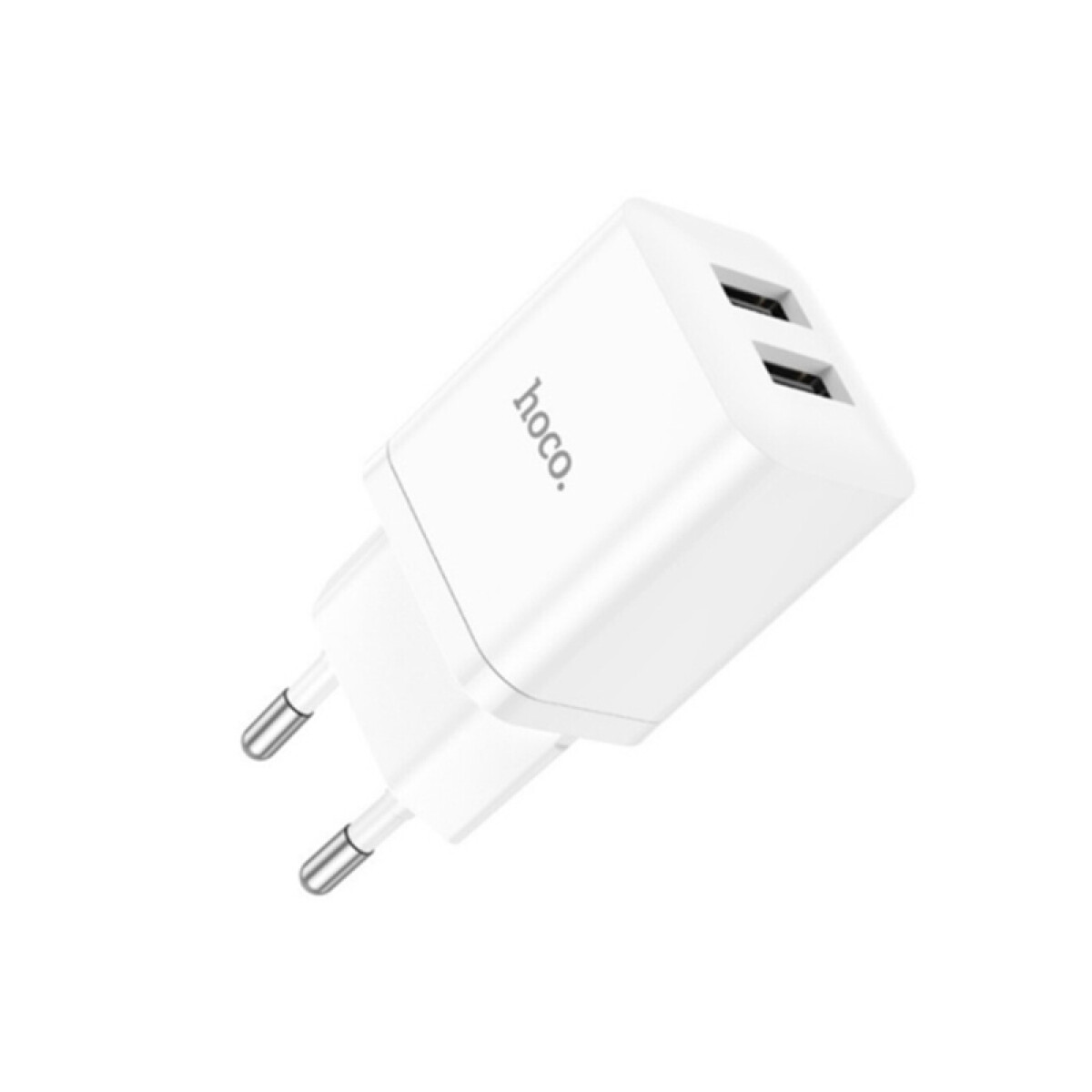 OUTLET-Cargador de pared HOCO N25 doble USB Blanco 